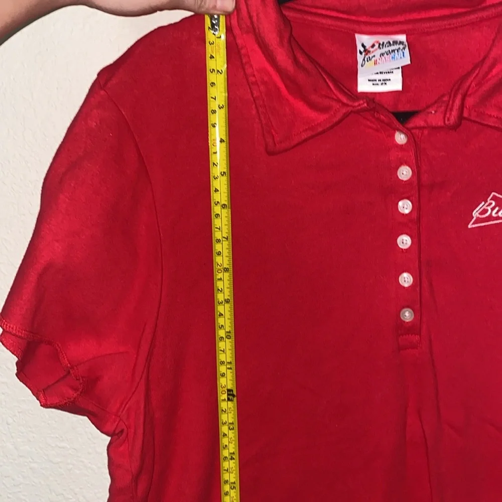 🪼Rare Nascar Chase Authentic Budweiser Red Polo Shirt of #8 Dale Earnhardt Jr.! - Picture 4 of 10
